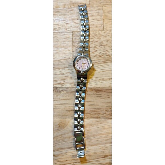 Ladies Watch-It Silver Tone Link Bracelet Analog Watch MLN3038 7" New Battery - Picture 2 of 14